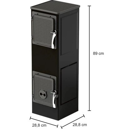 Werkstattofen Toba 2.0 (UNI 1000) Stahl Schwarz 6 KW EEK: A+ 6 Werkstattofen Toba 2.0 (UNI 1000) Stahl Schwarz 6 KW EEK: A+ – Bild 4