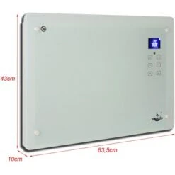 El Fuego Glaskonvektor 1500 W Weiß -Heizgeräte 109953 2240 12