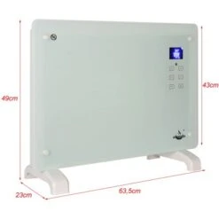 El Fuego Glaskonvektor 1500 W Weiß -Heizgeräte 109953 2240 4