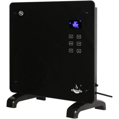 El Fuego Glaskonvektor 1000 W Schwarz 3 El Fuego Glaskonvektor 1000 W Schwarz