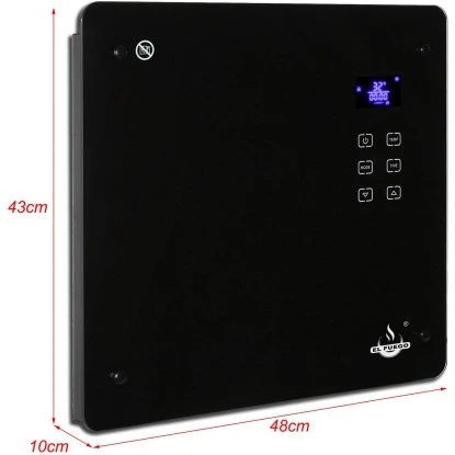 El Fuego Glaskonvektor 1000 W Schwarz 13 El Fuego Glaskonvektor 1000 W Schwarz – Bild 11