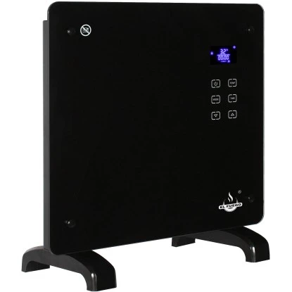 El Fuego Glaskonvektor 1000 W Schwarz 4 El Fuego Glaskonvektor 1000 W Schwarz – Bild 2