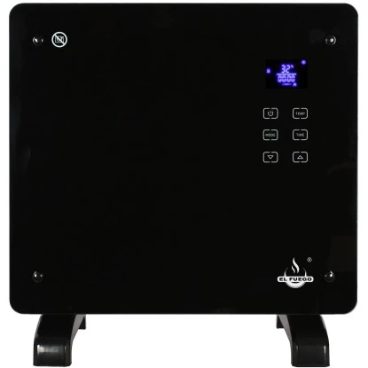 El Fuego Glaskonvektor 1000 W Schwarz 5 El Fuego Glaskonvektor 1000 W Schwarz – Bild 3