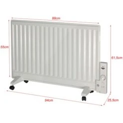 El Fuego Elektro-Ölradiator 800 W Weiß -Heizgeräte 109961 2240 3