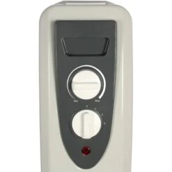 El Fuego Mobiler Elektro-Ölradiator 7 Rippen Weiß -Heizgeräte 109963 2240 5