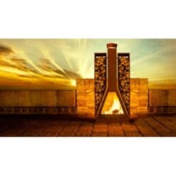 Ferrum Art Design Kaminofen Twin 1-0518 Rostbraun -Heizgeräte 1182757 3464 Kaminofen 5