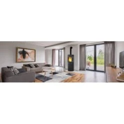 Kleining Kaminofen Lugano Schwarz Lackiert 6 KW EEK: A+ 8 Kleining Kaminofen Lugano Schwarz Lackiert 6 KW EEK: A+ -Heizgeräte 1 1099 1008 LuganoMilieu 2