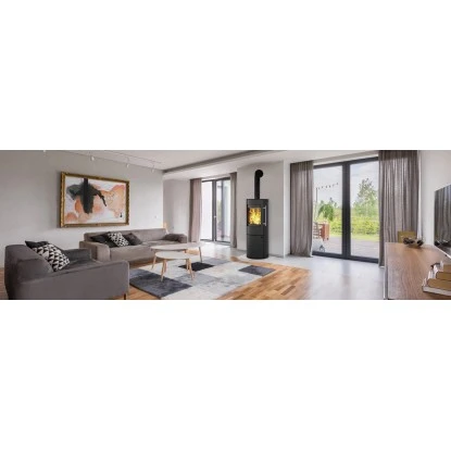 Kleining Kaminofen Lugano Schwarz Lackiert 6 KW EEK: A+ 5 Kleining Kaminofen Lugano Schwarz Lackiert 6 KW EEK: A+ – Bild 3