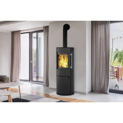 Kleining Kaminofen Lugano Schwarz Lackiert 6 KW EEK: A+ 6 Kleining Kaminofen Lugano Schwarz Lackiert 6 KW EEK: A+ – Bild 4