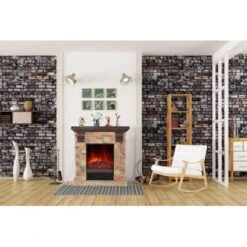 EL Fuego Elektrokamin Kitzbühel Stein Mit Heizung 1,8 KW -Heizgeräte 1 2240 AY0684 Milieufoto 1