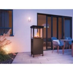 Gaskamin Ridera 6,5 KW Mit Panoramaglas Und Lava-Deko-Steinen -Heizgeräte 26602964 AB01 130820 RET01