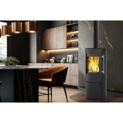 Kleining Kaminofen Neapel Schwarz Lackiert 6 KW EEK: A+ -Heizgeräte 2 1099 1007 NeapelMilieu 3