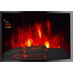 EL Fuego Elektrowandkamin Aarau Oval Schwarz 1,8 KW -Heizgeräte 2 2240 AY0628 Detailfoto 8