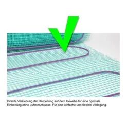 Perobe Elektrische Fußbodentemperierung 230 Volt Heizmatte 5 M² -Heizgeräte 345212 6947 02