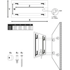 Ximax Glas Paneel Weiß Ohne Rahmen 600 Mm X 1200 Mm 800 W 7 Ximax Glas Paneel Weiß Ohne Rahmen 600 Mm X 1200 Mm 800 W -Heizgeräte 364100 2124 6
