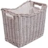 Weidenkorb Mit Heller Stoffeinlage In Grau -Heizgeräte 391887 4892