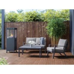 Gaskamin Ridera 6,5 KW Mit Panoramaglas Und Lava-Deko-Steinen -Heizgeräte 4048126602964 AB02 070820