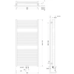 Schulte ExpressPlus Design-Heizkörper München Powerpack HxB 123 X 60 Cm 986 W -Heizgeräte 4060991036743 2053 6