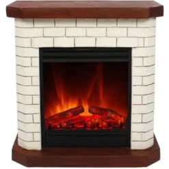 EL Fuego Elektrokamin Kiel Weiß 1,5 KW