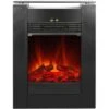 EL Fuego Elektrokamin Tessin Schwarz Mit Heizung Dimmbar 1,8 KW -Heizgeräte 4416186 2240 AY0627 2