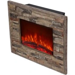 El Fuego LED-Elektrokamin Florenz Steinoptik 0,9/1,8 KW -Heizgeräte 4993895 2240 AY0551