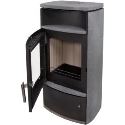 Accente Dauerbrand Kaminofen Montreal 2.0 Naturstein Grau 6 KW Mit Automatik -Heizgeräte 531767 4975 07