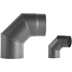 Bertrams Bogen 90° Geschweißt Ohne Tür 2 Mm Senotherm® UHT-Hydro Ø 150 Mm Gussgr