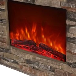 El Fuego LED-Elektrokamin Florenz Steinoptik 0,9/1,8 KW -Heizgeräte 5 2240 AY0551 Detailfoto 5