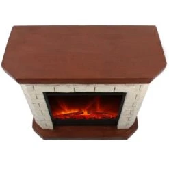 EL Fuego Elektrokamin Kiel Weiß 1,5 KW -Heizgeräte 5 2240 AY6212 Detailfoto 5