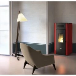 Freepoint Pelletofen Amaranto 9 Stahl Bordeaux 2,5-9,5 KW EEK: A+ -Heizgeräte 8053859014775 1099 18552 2