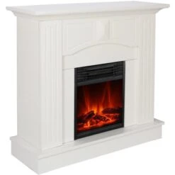 El Fuego Elektrokamin Malmö Weiß 900/1800 W Regelbar -Heizgeräte 8 2240 AY0630 Detailfoto 1
