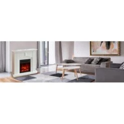 El Fuego Elektrokamin Malmö Weiß 900/1800 W Regelbar -Heizgeräte 8 2240 AY0630 Milieufoto 2