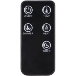 El Fuego Elektrokamin Umea 900/1000 W Regelbar Mit Fernbedienung -Heizgeräte 927216 2240 633 07