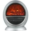 El Fuego Elektrokamin Frankfurt Silber 750/1500 W Regelbar