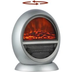 El Fuego Elektrokamin Frankfurt Silber 750/1500 W Regelbar -Heizgeräte 931897 2240 7