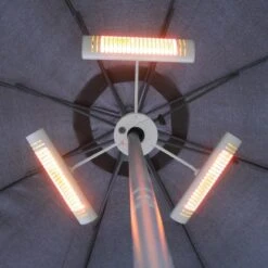 Vasner Schirm-Heizstrahler Umbrella X30 3 Stk. Für Stangen-Ø 20 - 55 Mm Silber -Heizgeräte 955219 4832 5