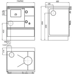 Westminster Küchenherd K 176 F/A Weiß Anschluss Links 5 KW EEK: A -Heizgeräte 9615360 4432 9