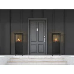 Gaskamin Ridera 6,5 KW Mit Panoramaglas Und Lava-Deko-Steinen -Heizgeräte 964 AB05 250820 ST L RET01