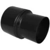 Firefix Übergangsstück Für Pelletofenrohr Schwarz 80 Mm Durchmesser