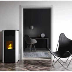 Freepoint Wasserführender Pelletofen Tesis 4,7 - 22,8kW Weiß -Heizgeräte Tesis2318515weissAmbiente