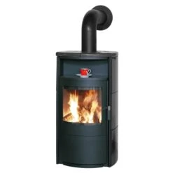 Hark Dauerbrand-Kaminofen Taifun Meteorschwarz Kacheln 8 KW Automatik EEK: A+ -Heizgeräte n meteor schwarz Hauptbild