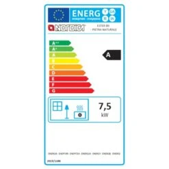 La Nordica Kaminofen Ester 7,5 KW EEK: A+ -Heizgeräte rgieeffizienzlabelEsterBII